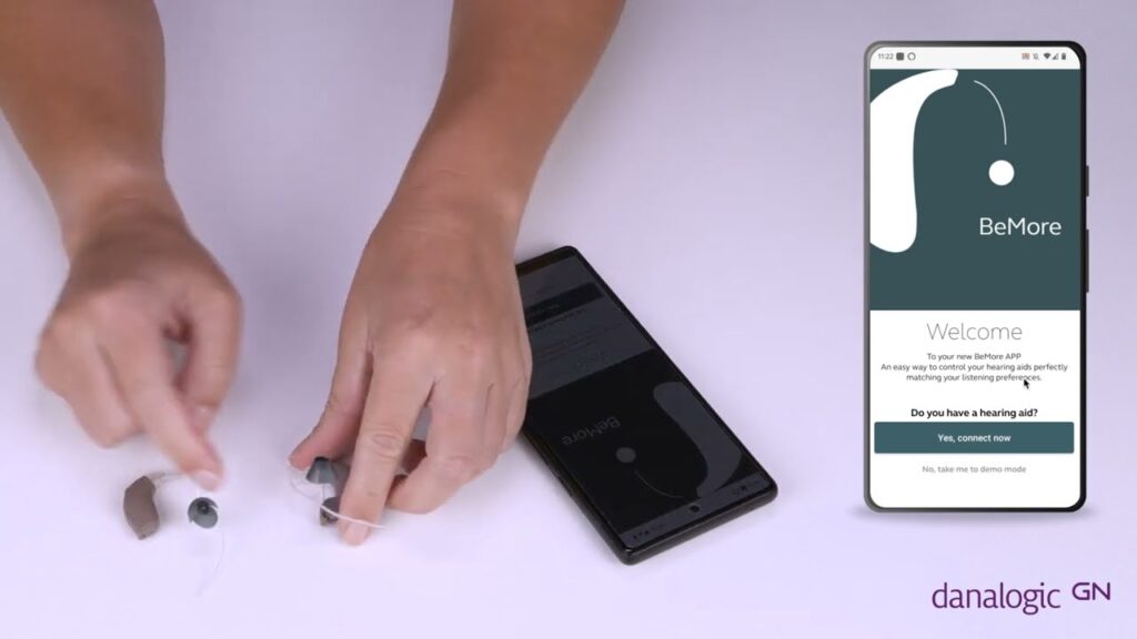 How to connect Danalogic hearing aids to BeMore app on Android devices